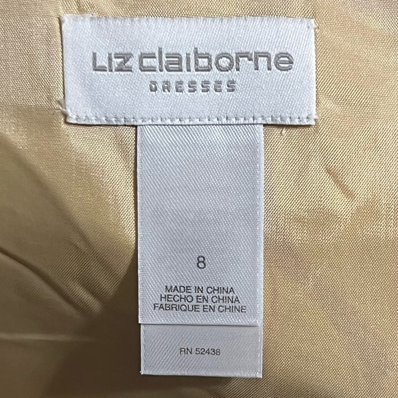 VINTAGE Y2K Liz Claiborne Yellow Purple Floral Silk Cotton Blend A-Line Dress - Picture 7 of 11